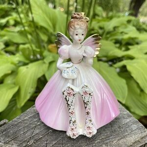 Josef Originals 11th Birthday Girl Angel Porcelain Figurine with Sticker Vintage